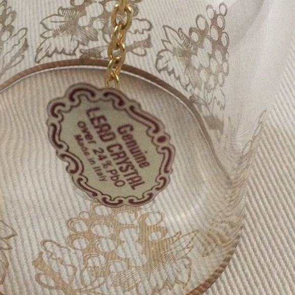 3/$10 | Vintage Genuine Lead Crystal Dinner Bell with Brass handle-made in Italy - Picture 4 of 7